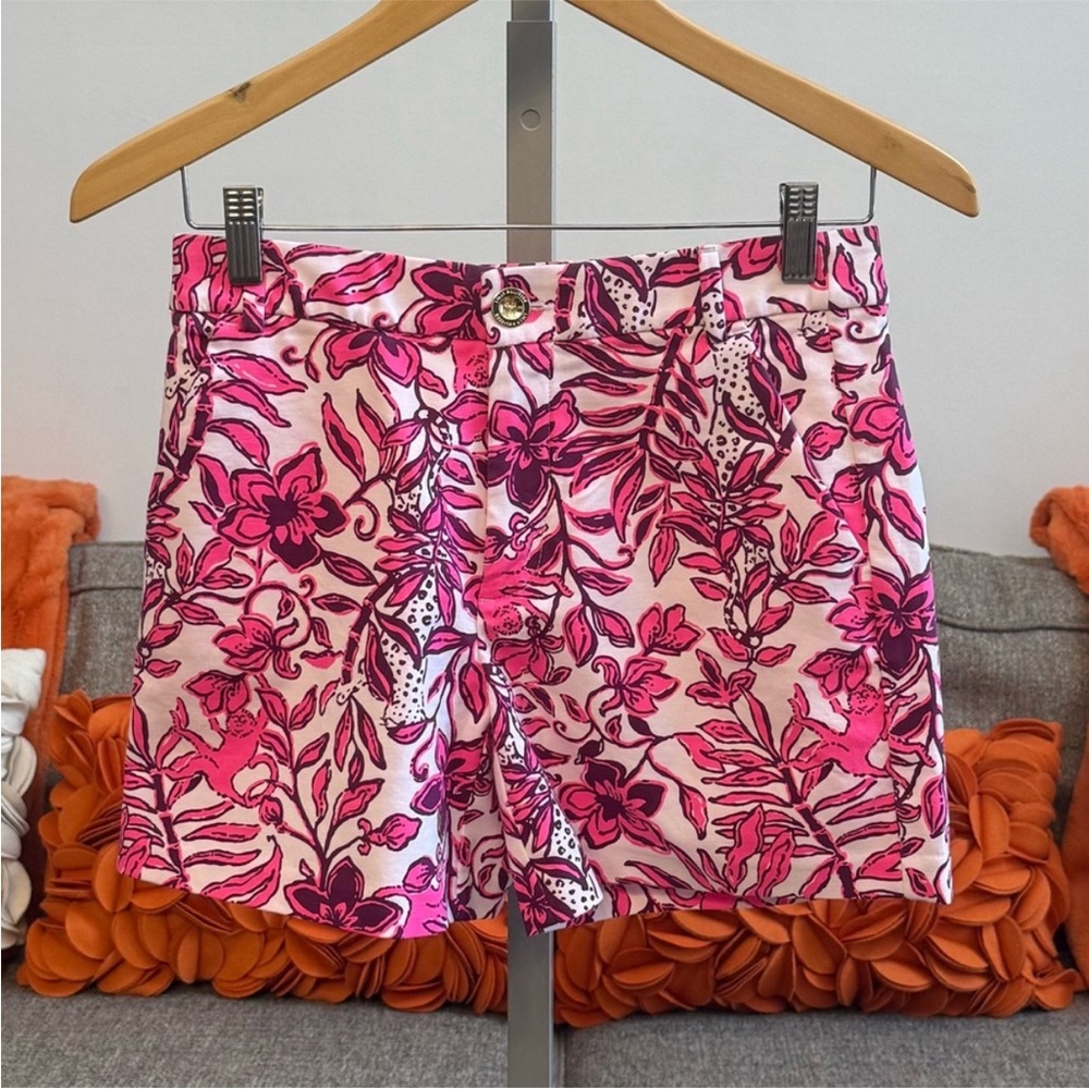🆕LILLY PULITZER GRETCHEN HIGH RISE 5" SHORT ELDERFLOWER BLOSSOM LIL ESCAPE PLAN